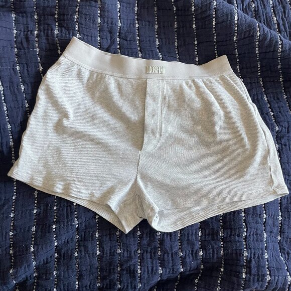 Skims Cotton Rib Boxer Shorts - Picture 1 of 2